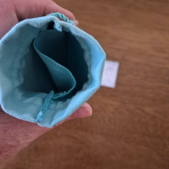 Authentic Tiffany Pouch Bag with Satin Drawstring - Picture 3 of 4